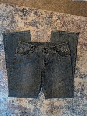 VTG Mid-Rise Embroidered Bootleg jeans